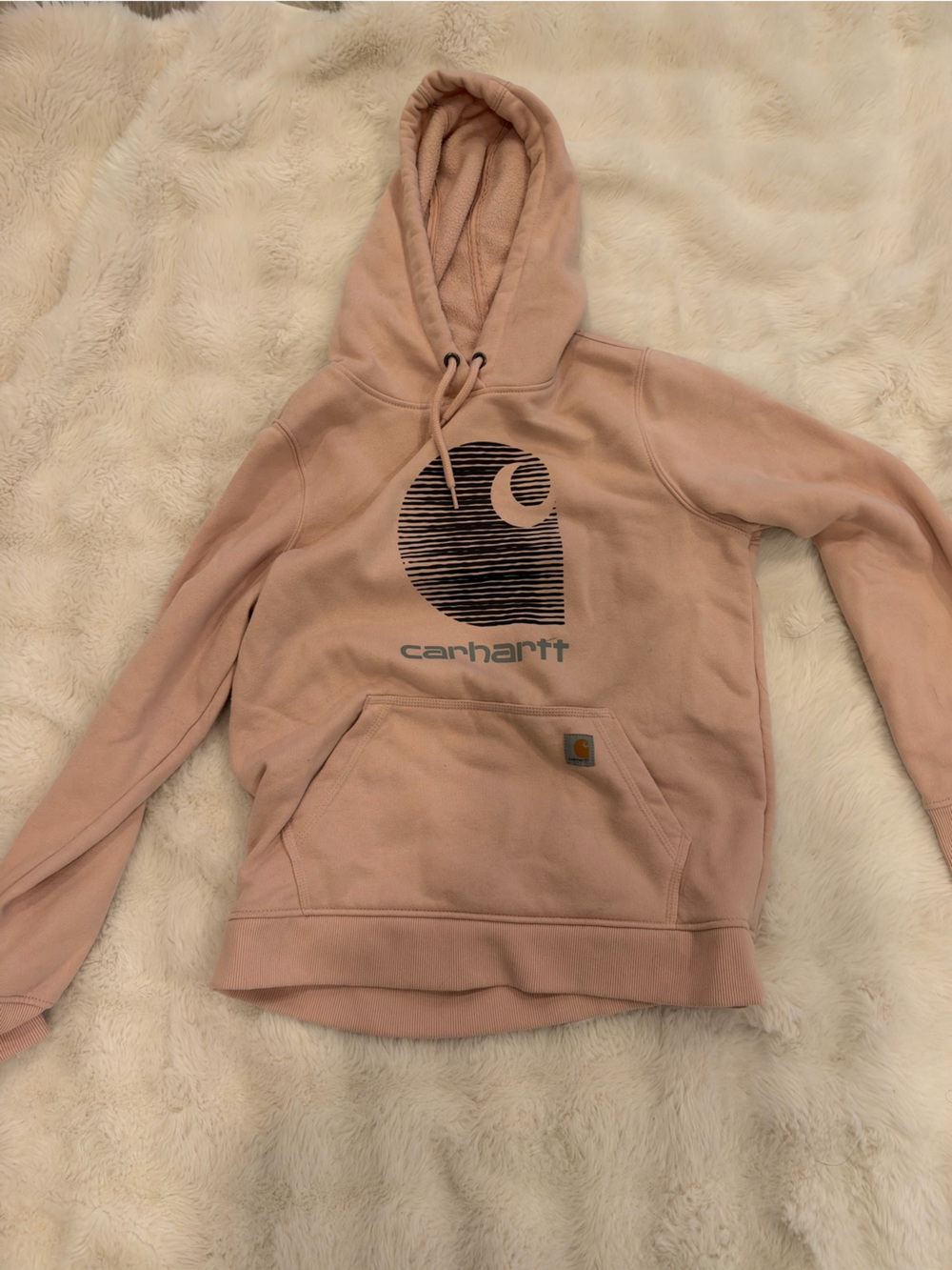 Carhartt Women's Dusty Pink Logo Hoodie